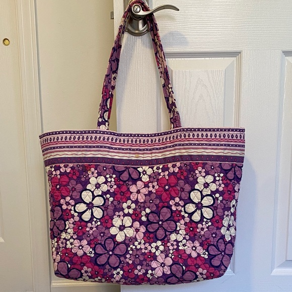 Vera Bradley Handbags - Vera Bradley Purple Floral Tote